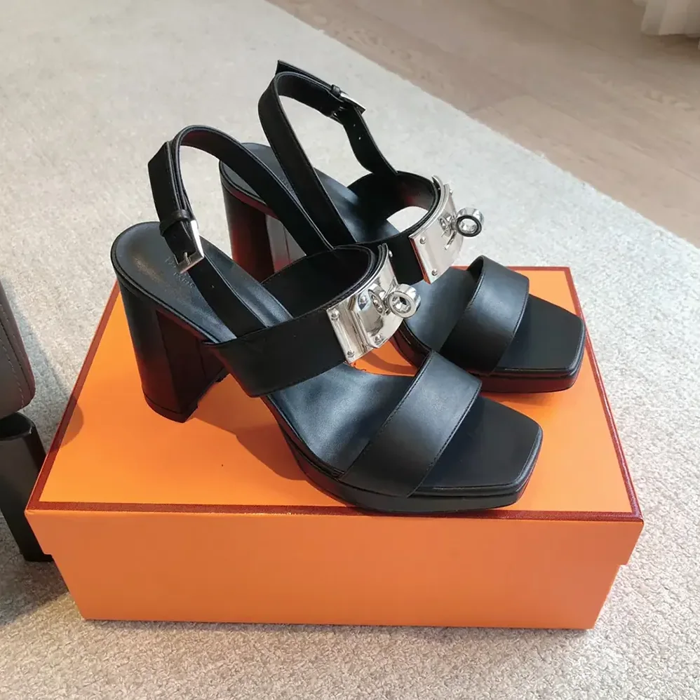 Hermes Ilona 90 Sandal-Black H241153Z for Women