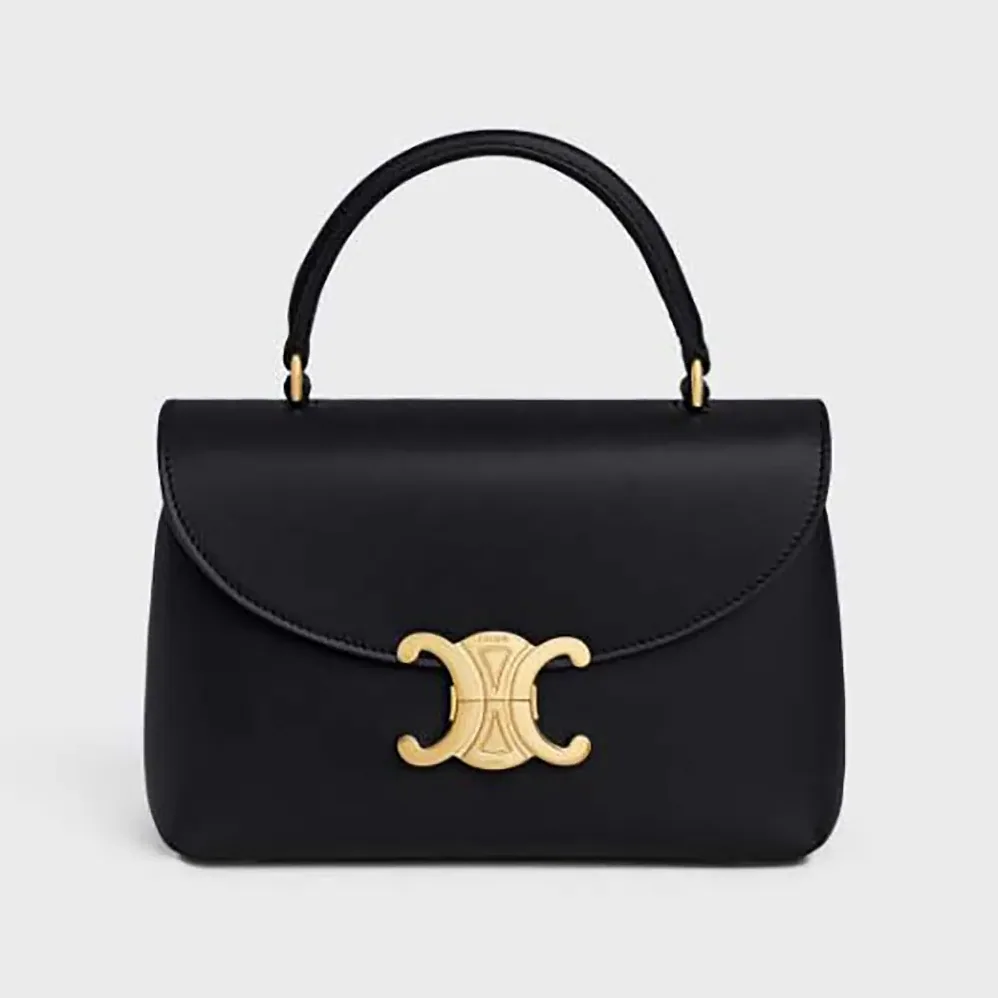 Celine Teen Nino Bag in Smooth Satinated Calfskin for Women in Black