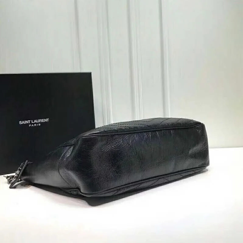 Saint Laurent YSL Large Niki Shopping Bag Crinkled Quilted for Women Saint Laurent YSL Large Niki Shopping Bag Crinkled Quilted for Women