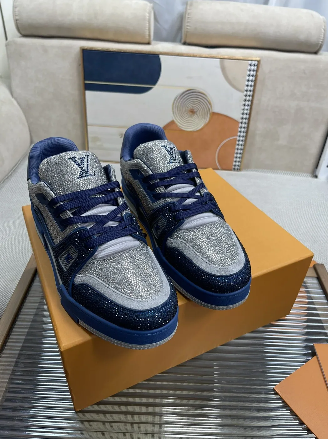 Louis Vuitton LV Trainer Sneaker Dark Brown Louis Vuitton LV Trainer Sneaker Dark Brown