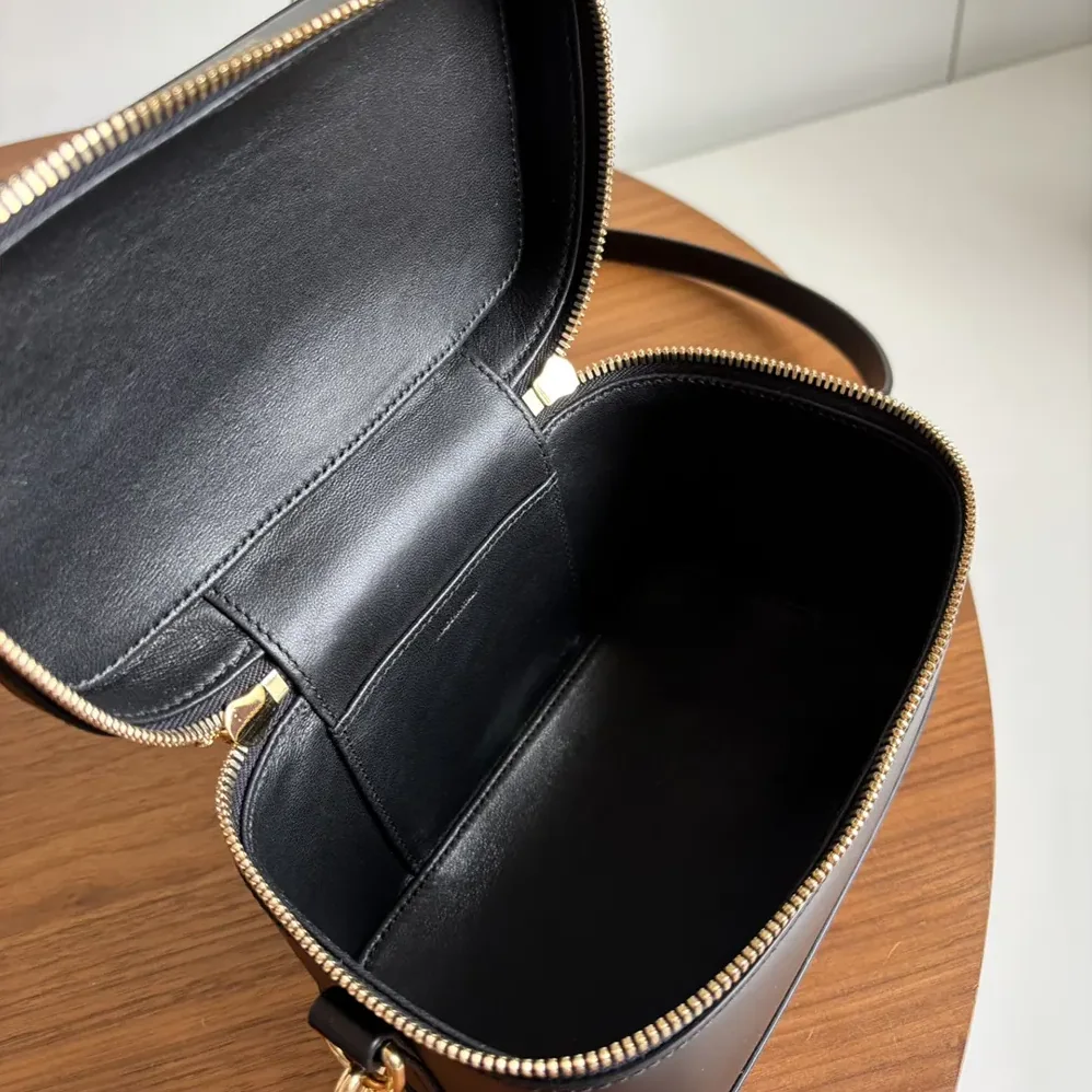 Celine Vanity in Smooth Satinated Calfskin for Unisex in Black