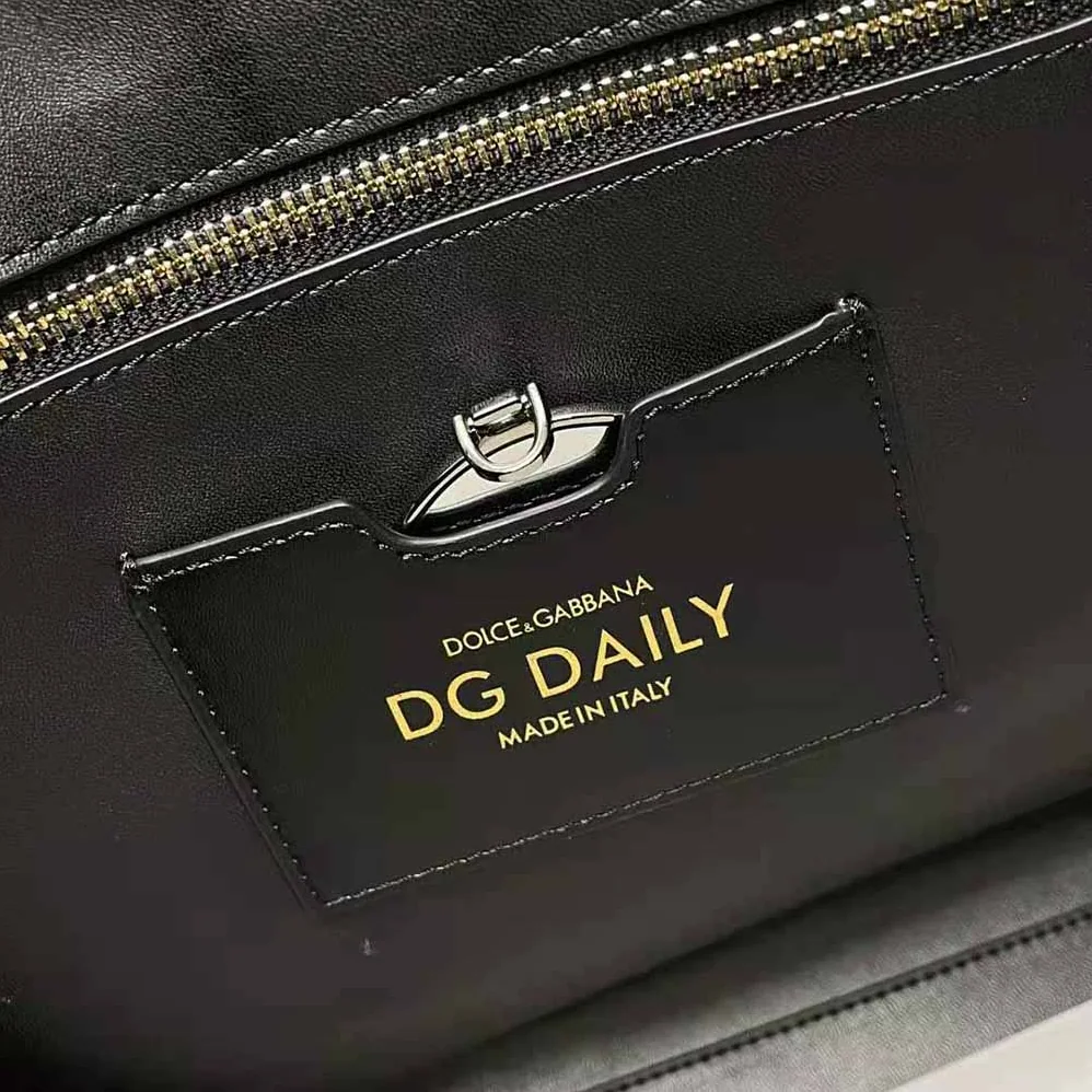 Dolce Gabbana D&G Small Calfskin DG Daily Shopper with DG Logo Print for Women Dolce Gabbana D&G Small Calfskin DG Daily Shopper with DG Logo Print for Women