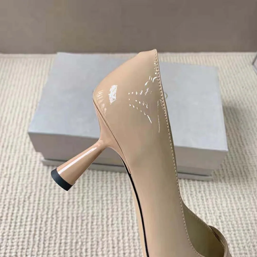 Jimmy Choo Rosalia 65 Ballet Pink Patent Pointed Pumps with Pearl Detail for Women Jimmy Choo Rosalia 65 Ballet Pink Patent Pointed Pumps with Pearl Detail for Women