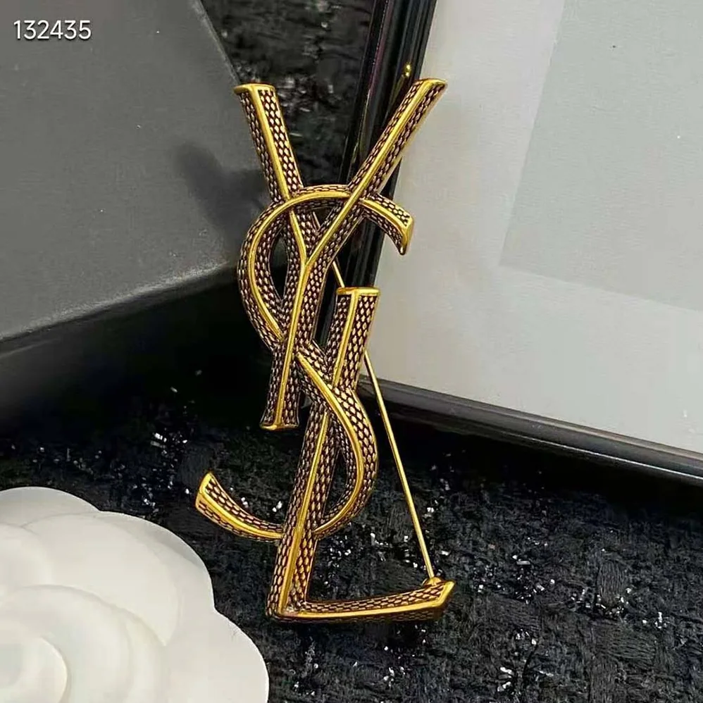 Saint Laurent YSL Opyum Ysl Snake Brooch in Metal for Women Saint Laurent YSL Opyum Ysl Snake Brooch in Metal for Women