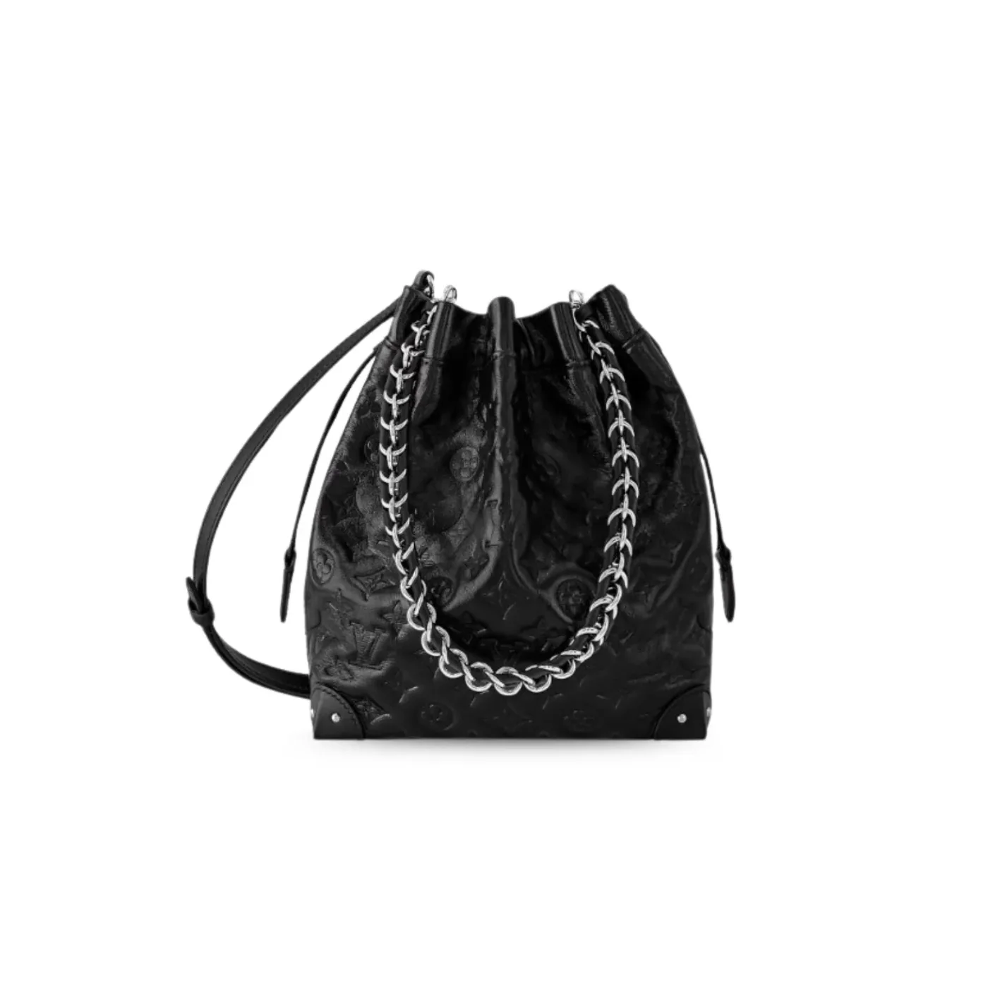 Louis Vuitton Noé Trunk PM Handbag Black / Louis Vuitton Noé Trunk PM Handbag Black /