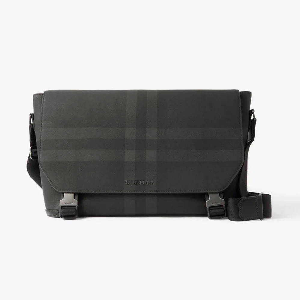 Burberry Large Wright Bag in Calf Leather for Men in Black