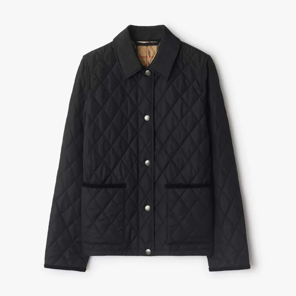Burberry Quilted Nylon Jacket for Women in Black