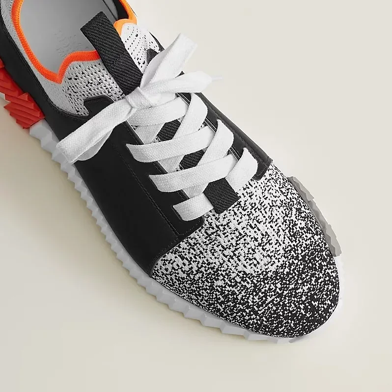 Hermes Depart Slip in On Sneakers Black/ Grey Hermes Depart Slip in On Sneakers Black/ Grey