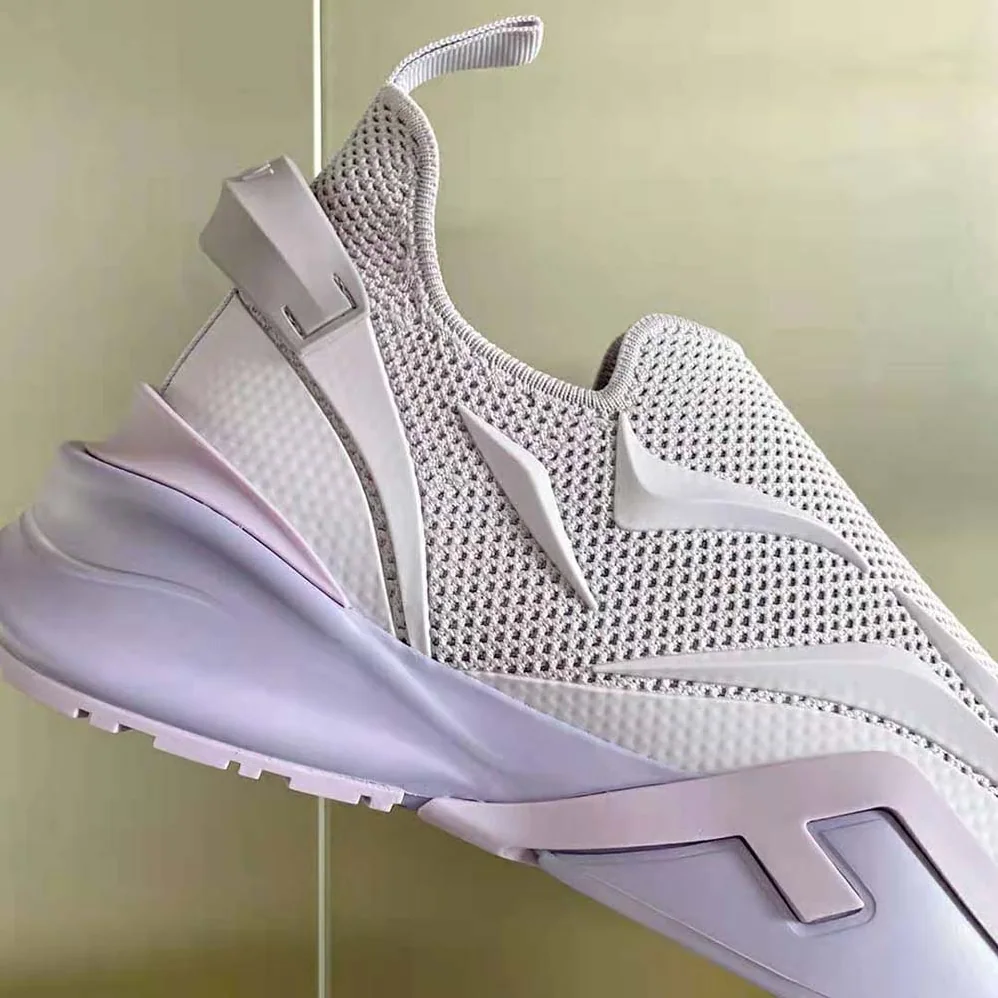 Fendi Flow Lilac Mesh Running Sneakers for Unisex Fendi Flow Lilac Mesh Running Sneakers for Unisex
