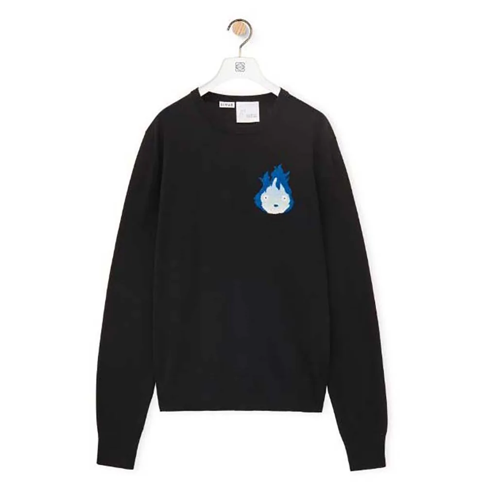 Loewe Calcifer Sweater in Wool for Women in Black