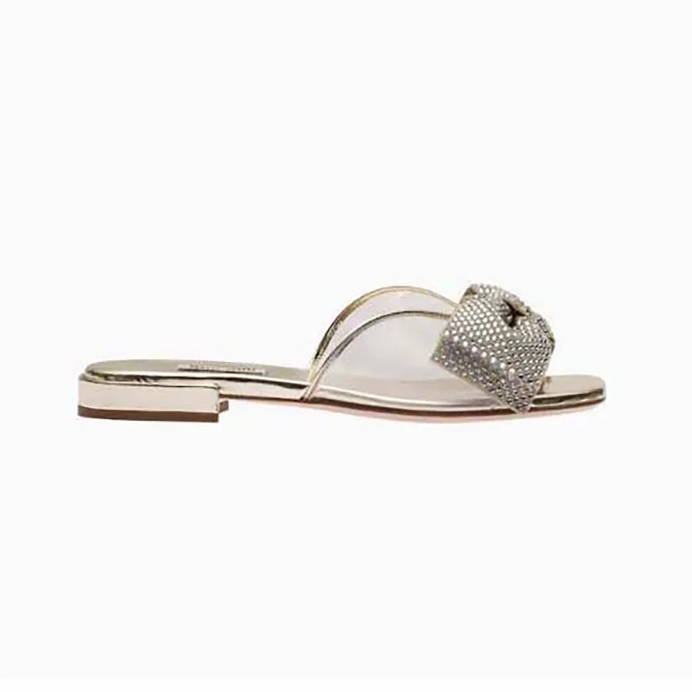 Miu Miu Vinyl and Metallic Leather Sandals with Crystals for Women Miu Miu Vinyl and Metallic Leather Sandals with Crystals for Women