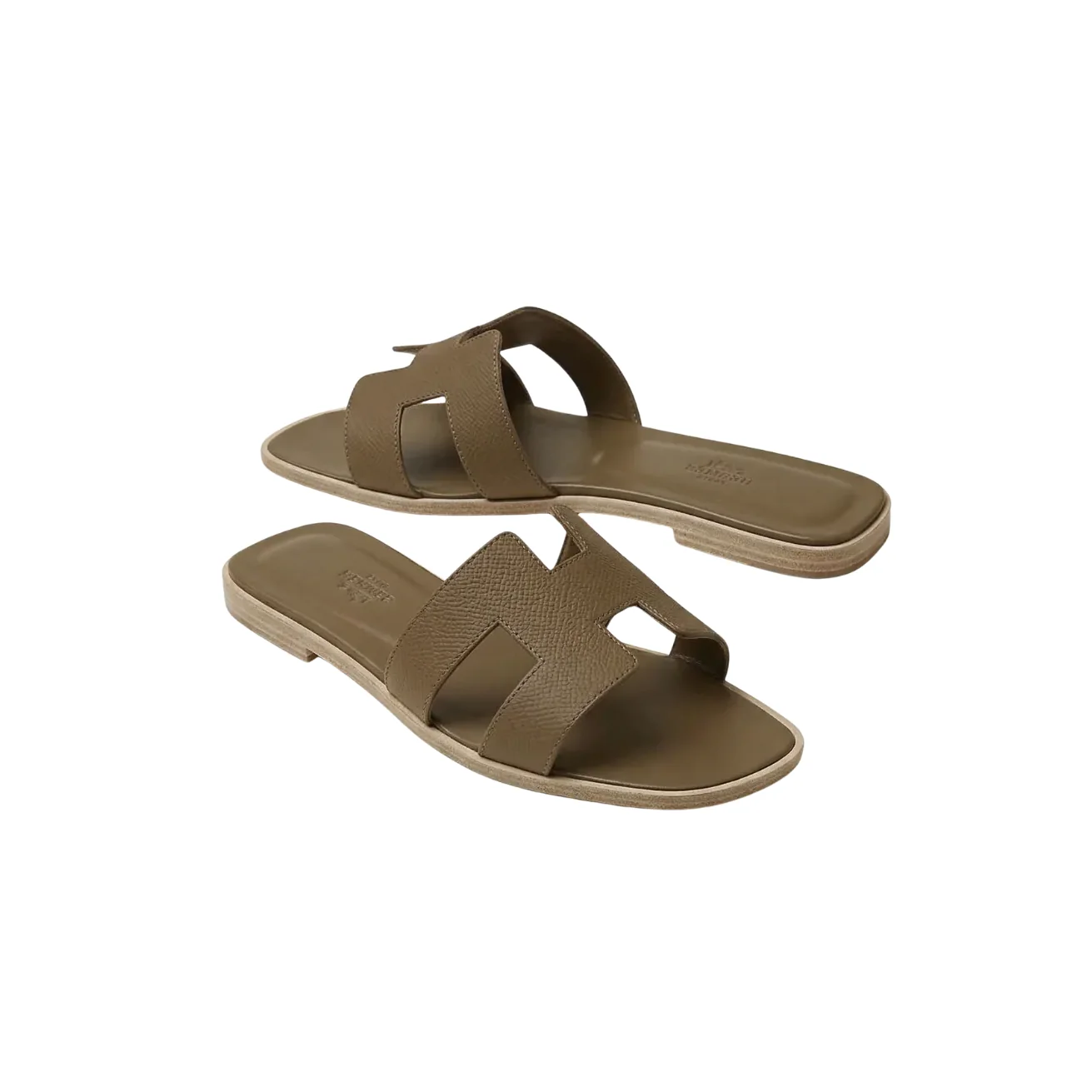 Hermes Oran Sandals Oran Khaki