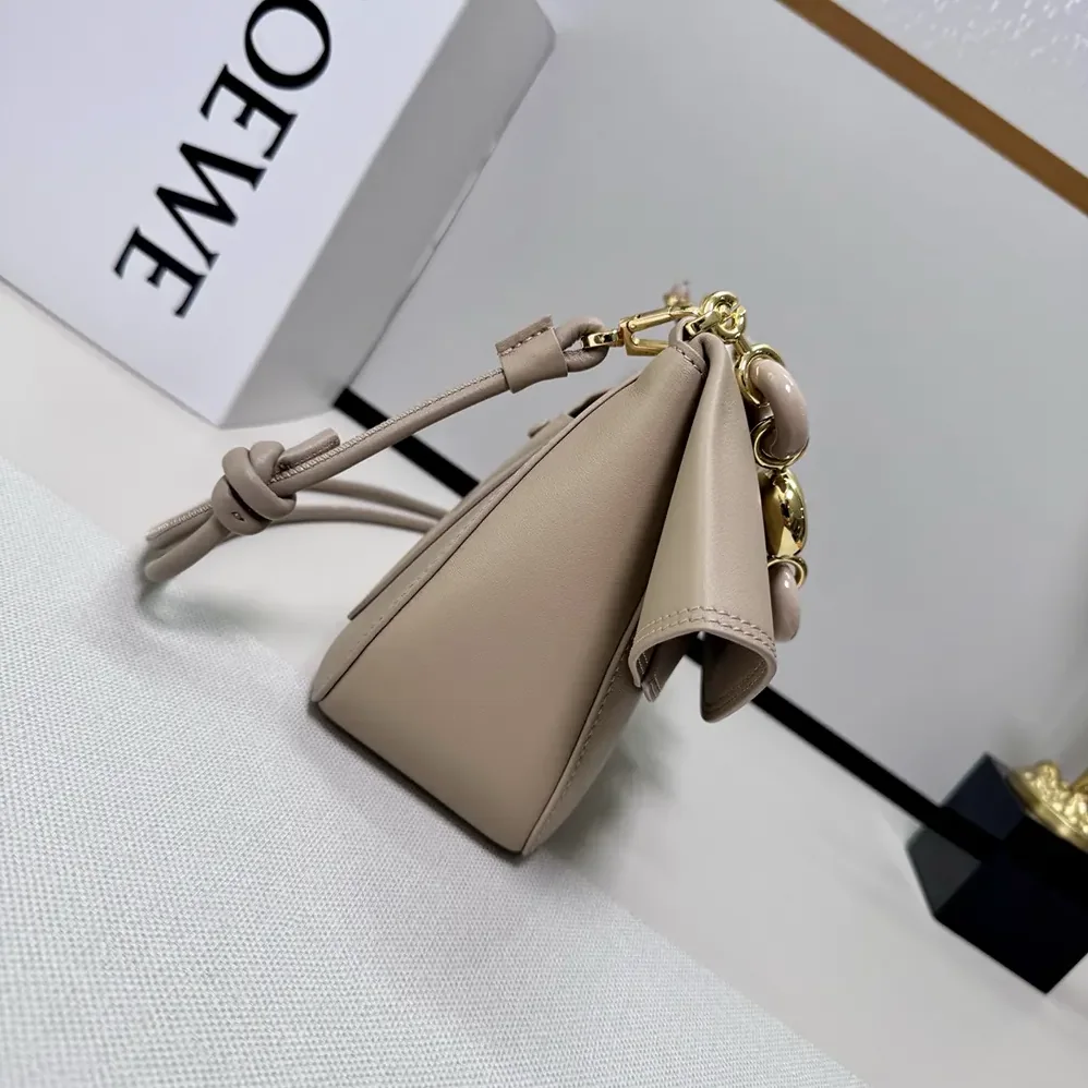 Loewe Medium Ola Bag in Smooth Calfskin for Women in Sandy Loewe Medium Ola Bag in Smooth Calfskin for Women in Sandy