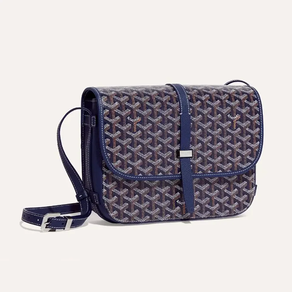 Goyard Belvedere Mm Bag for Unisex in Navy Goyard Belvedere Mm Bag for Unisex in Navy