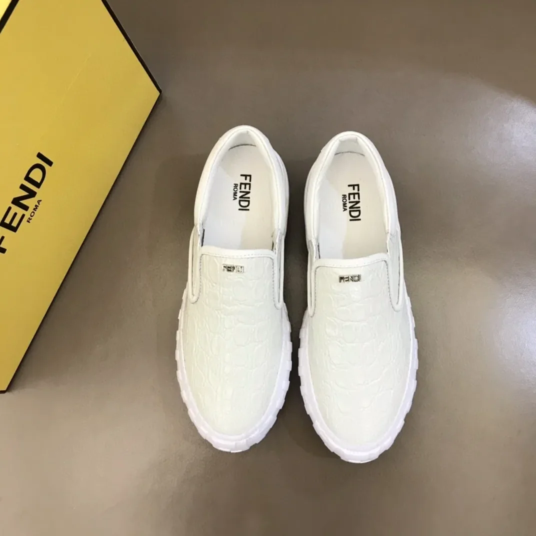 Fendi Force Slip On Sneakers White 7E1454