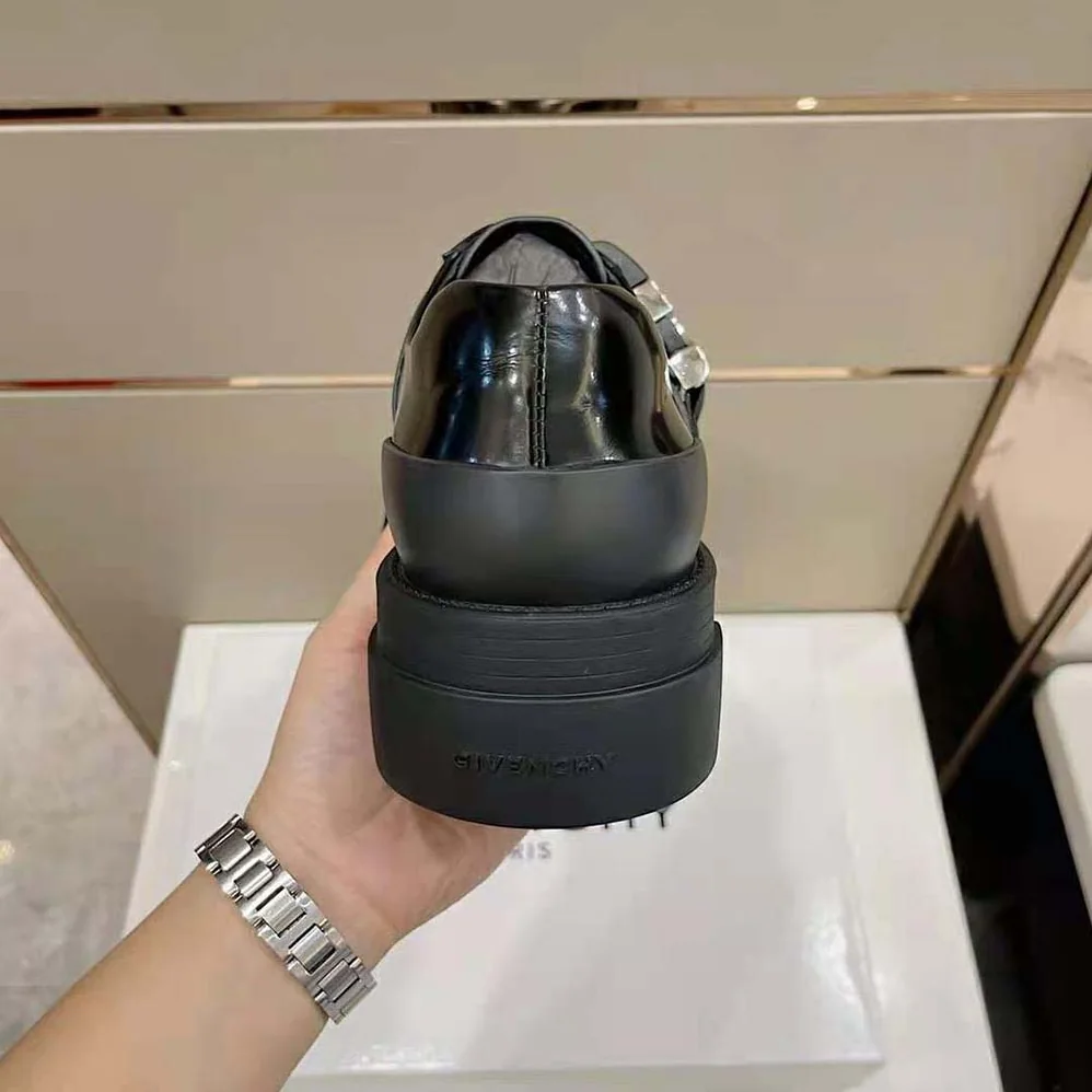 Givenchy Terra Derbies in Leather for Men in Black