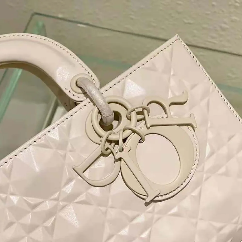 Dior Lady D-Joy Bag Latte Cannage Calfskin with Diamond Motif for Women Dior Lady D-Joy Bag Latte Cannage Calfskin with Diamond Motif for Women