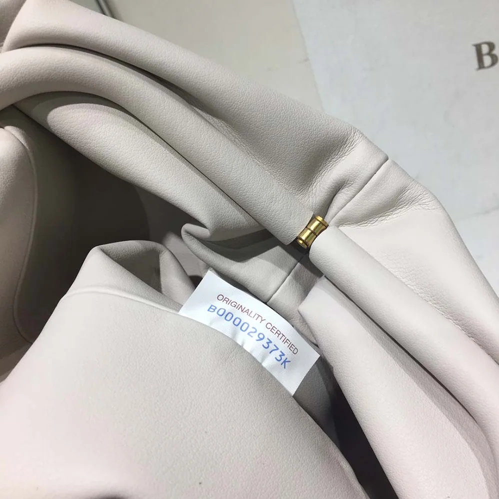 Bottega Veneta Teen Pouch Leather Clutch for Women in White