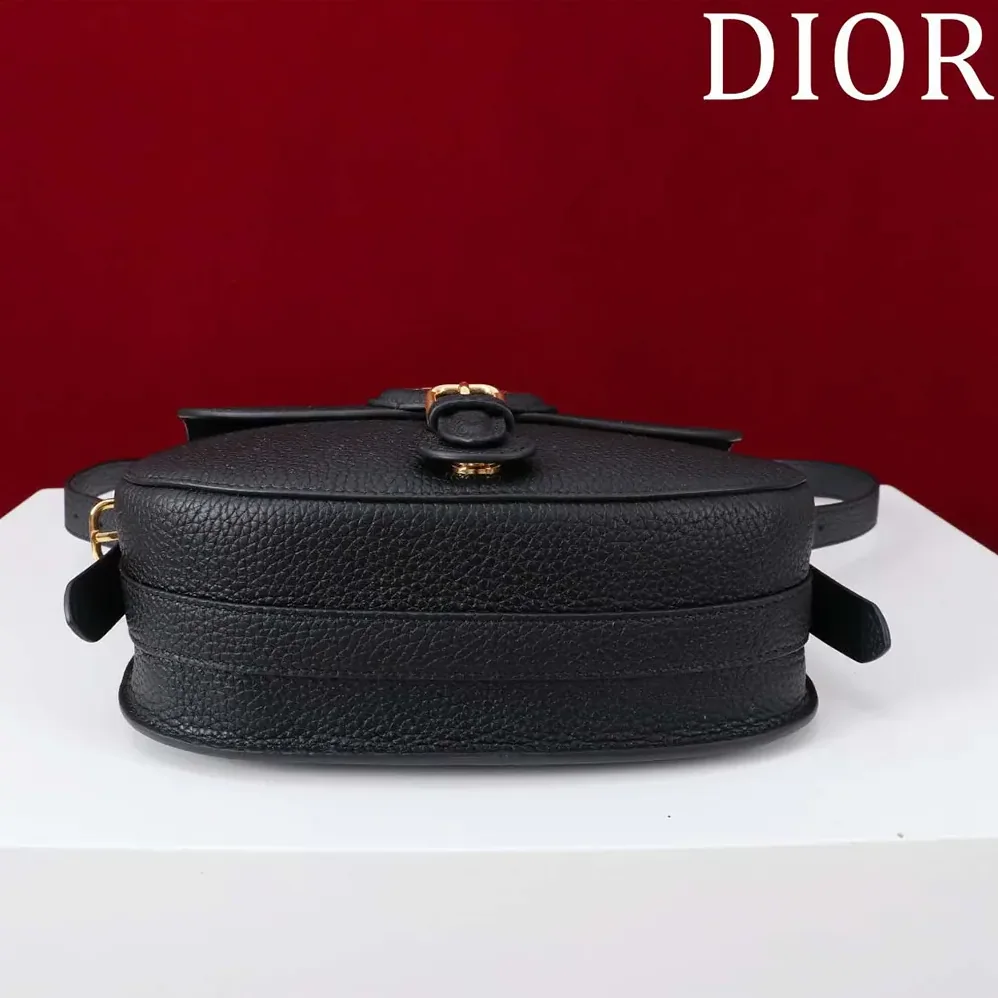Dior Medium Dior Bobby Bag Black Grained Calfskin for Women