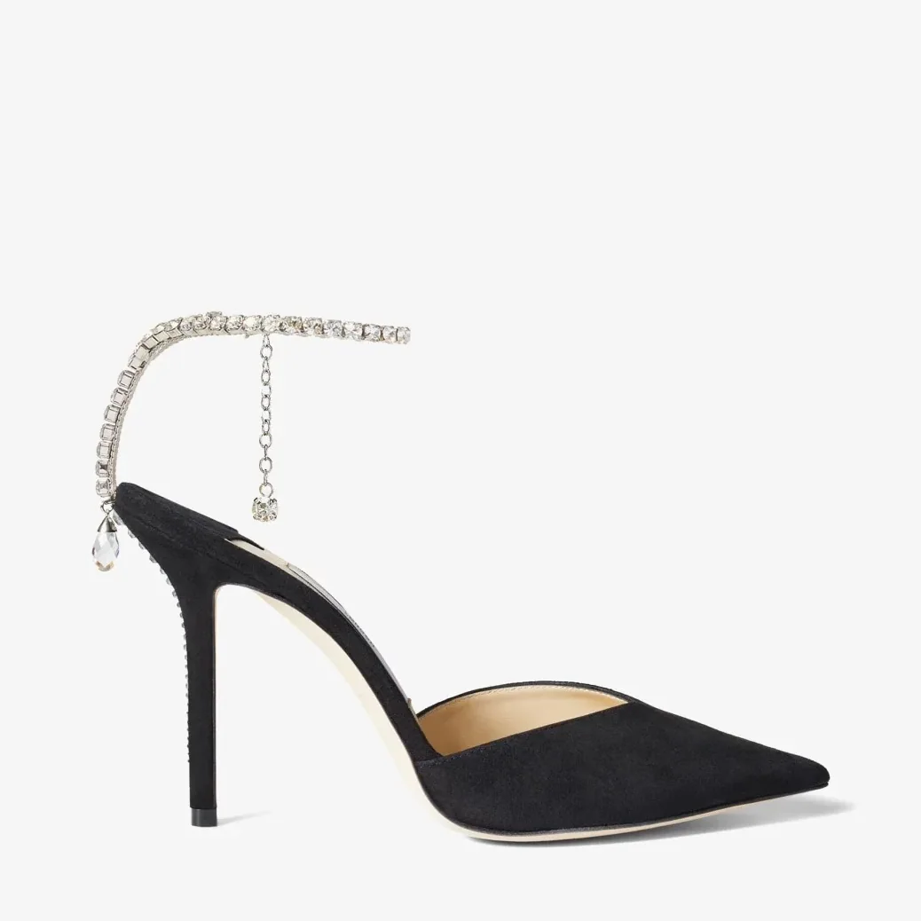 Jimmy Choo Saeda 100 Pumps Black SAEDA100EWA
