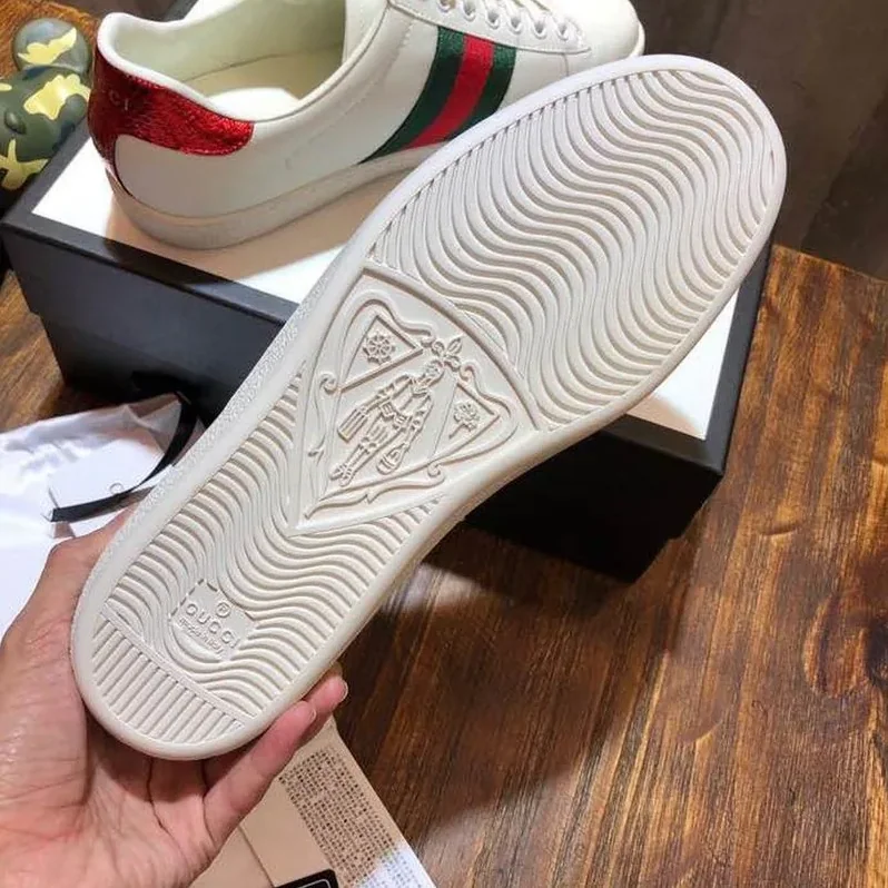 Gucci Ace Sneakers Calfskin Leather Spring/Summer 2020 Collection, White Gucci Ace Sneakers Calfskin Leather Spring/Summer 2020 Collection, White