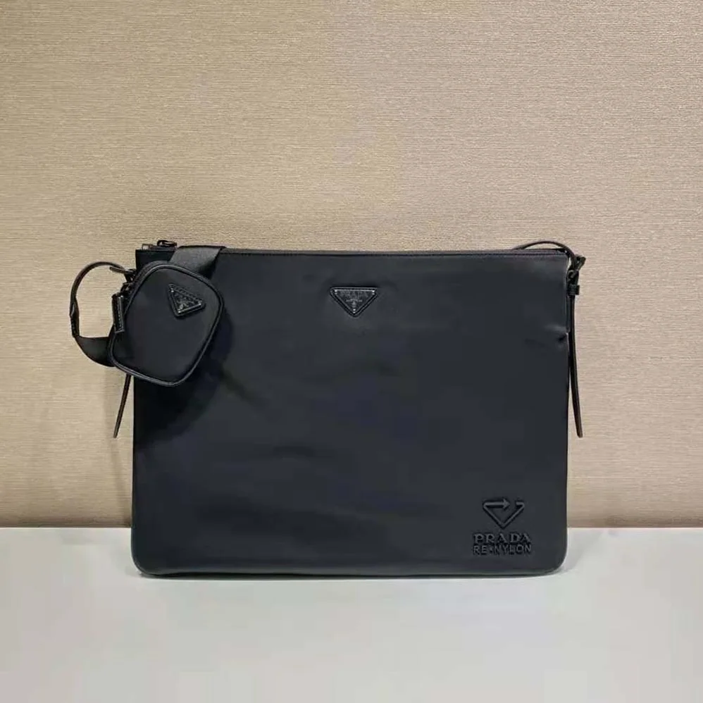 Prada Re-Nylon and Saffiano Leather Shoulder Bag for Men