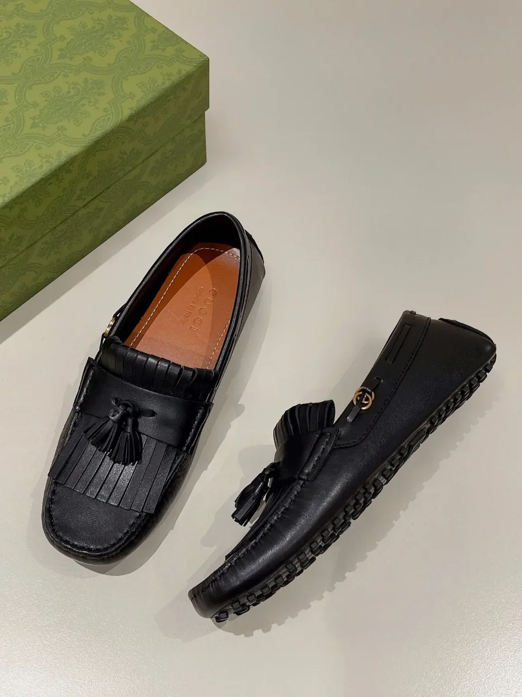 Gucci Loafer With Driver Interlocking G Black for Men Gucci Loafer With Driver Interlocking G Black for Men
