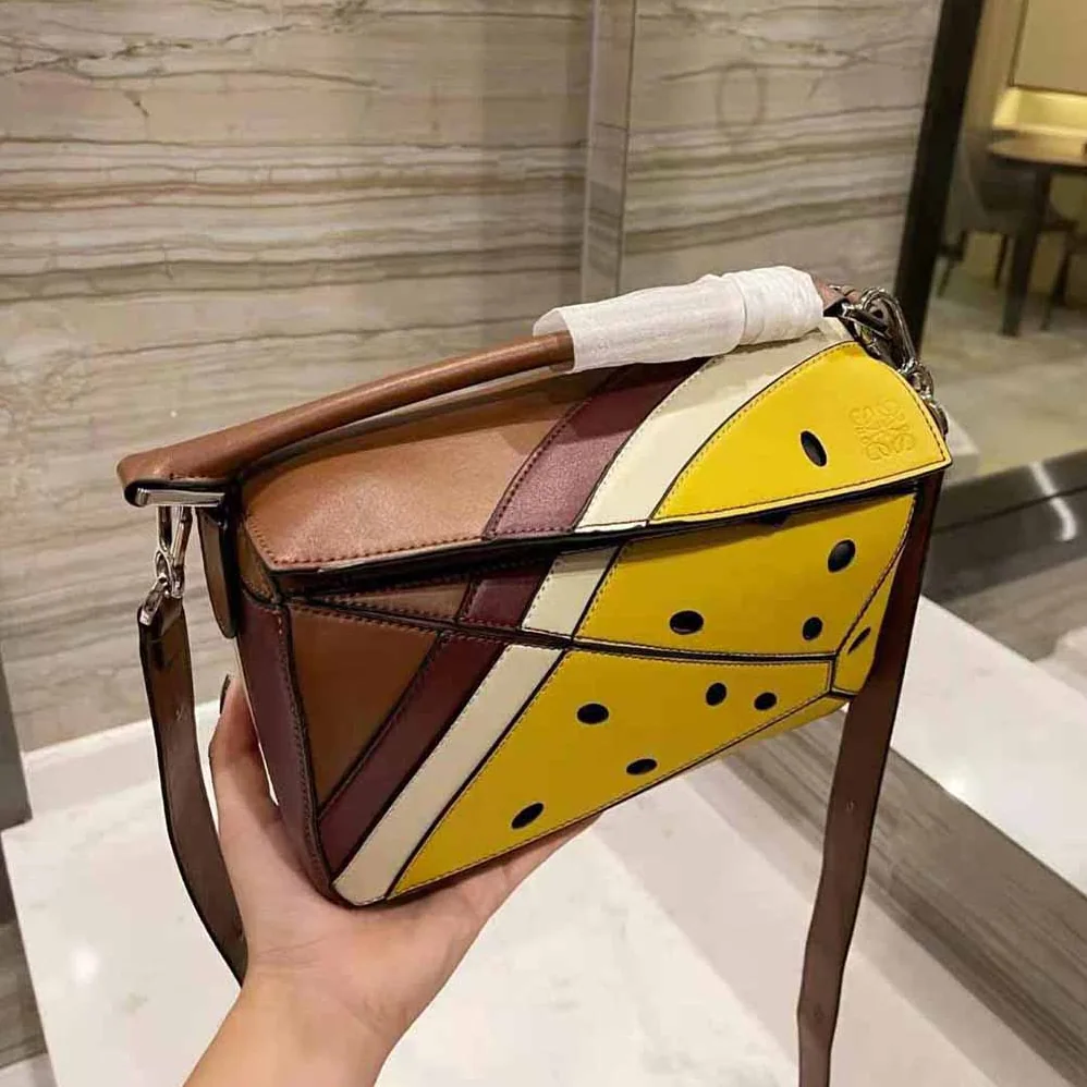 Loewe Passion Fruit Mini Puzzle Bag in Classic Calfskin for Women