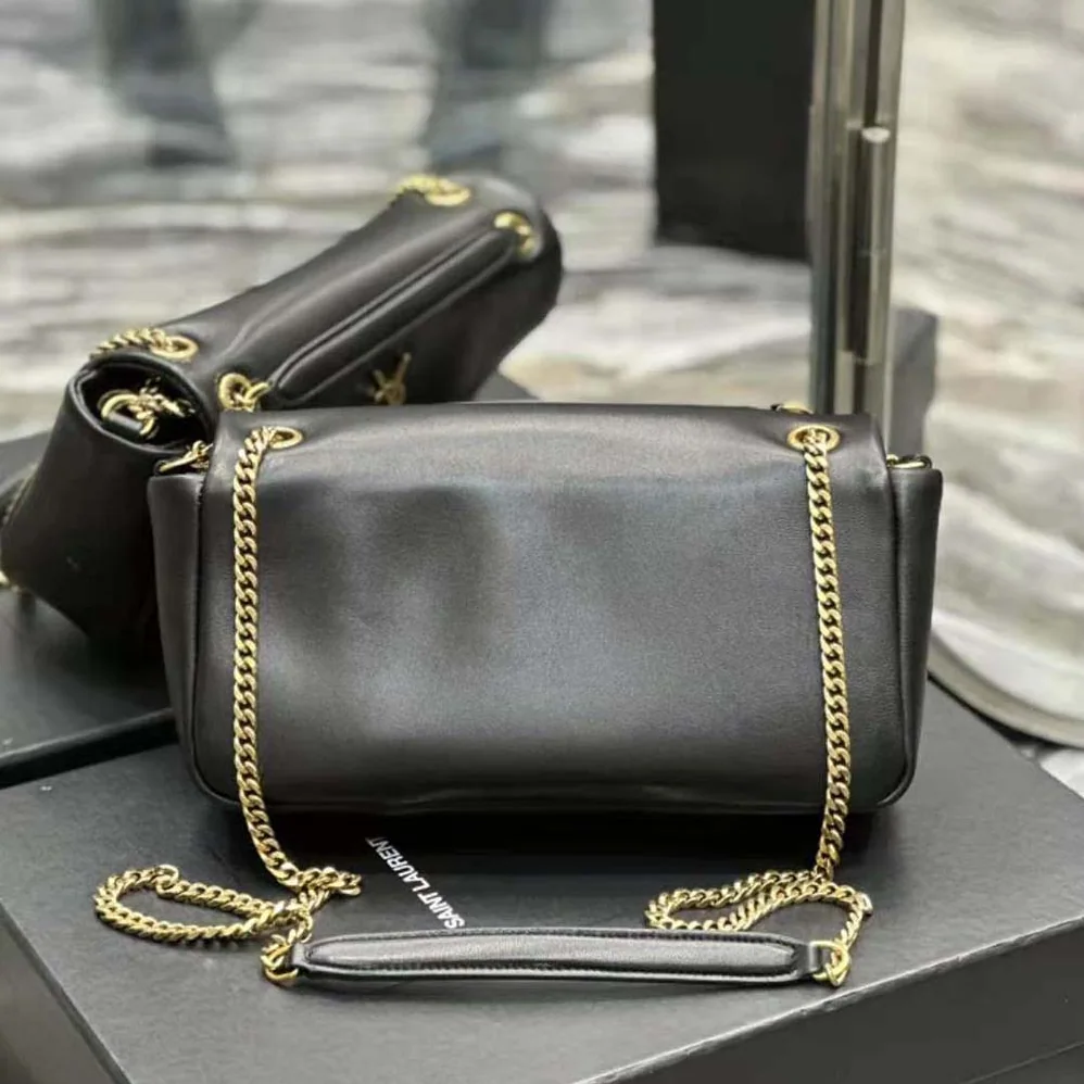 Saint Laurent YSL Calypso in Lambskin for Women in Black