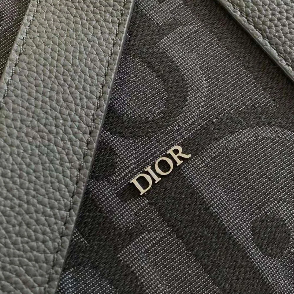 Dior Weekender 50 Bag Black Maxi Dior Oblique Jacquard for Men