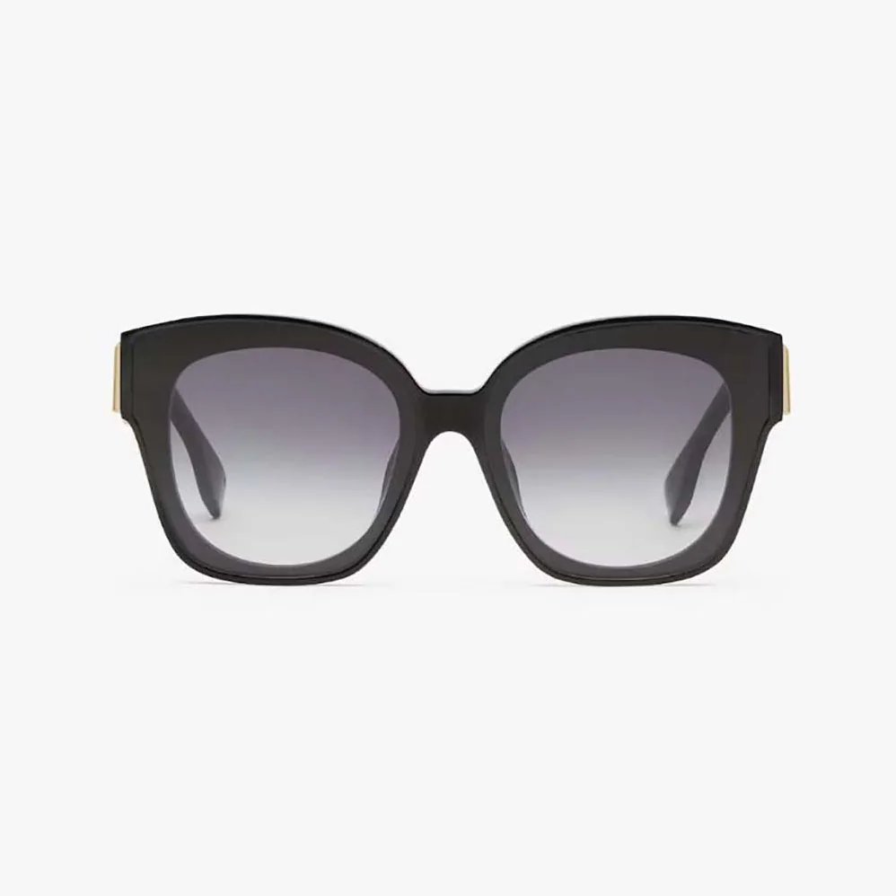 Fendi Square Fendi First Black Acetate Sunglasses for Women Fendi Square Fendi First Black Acetate Sunglasses for Women