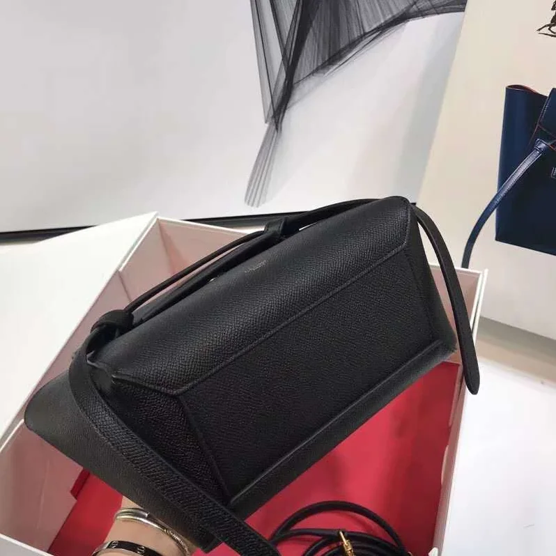 Celine Nano Belt Bag in Grained Calfskin for Women in Black Celine Nano Belt Bag in Grained Calfskin for Women in Black