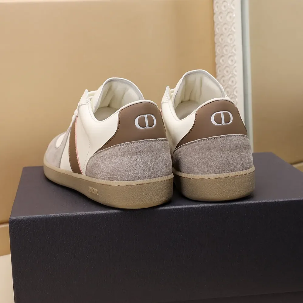 Dior B01 Matchpoint Sneaker Gray and White Smooth Calfskin with Gray Suede for Unisex Dior B01 Matchpoint Sneaker Gray and White Smooth Calfskin with Gray Suede for Unisex