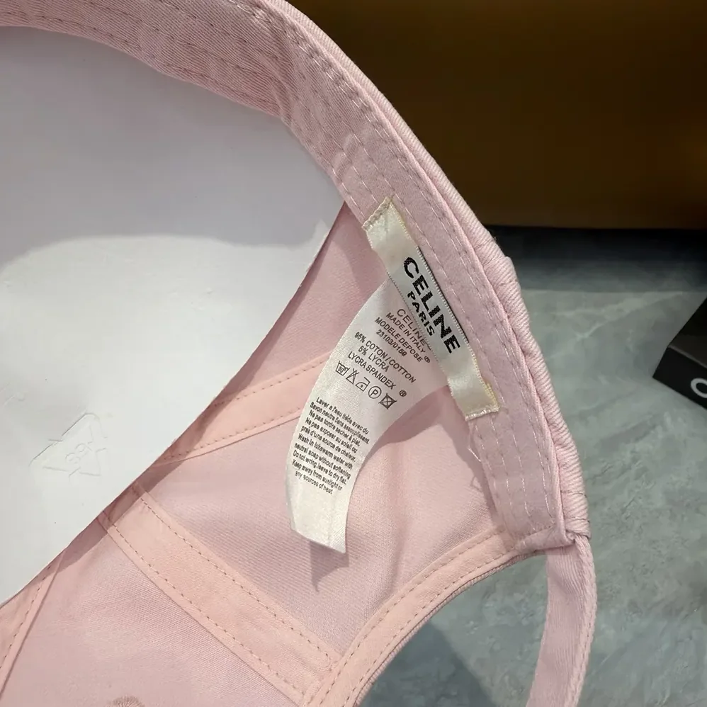 Celine Richelieu Cap In Cotton Twill for Women in Pink Celine Richelieu Cap In Cotton Twill for Women in Pink