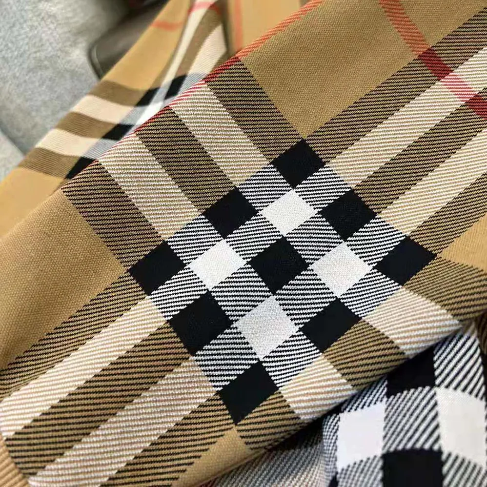 Burberry Check Cotton Jacquard Hoodie for Men in Brown
