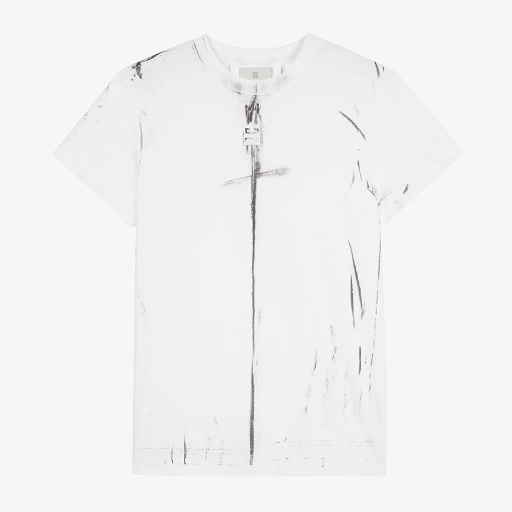 Givenchy Trompe Loeil Effect T-Shirt for Men in White