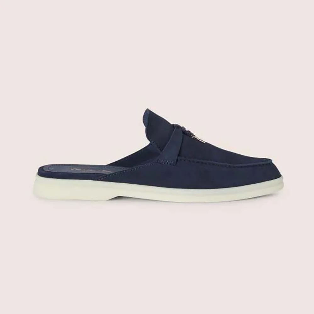 Loro Piana Babouche Charms Walk Loafers for Unisex in Navy