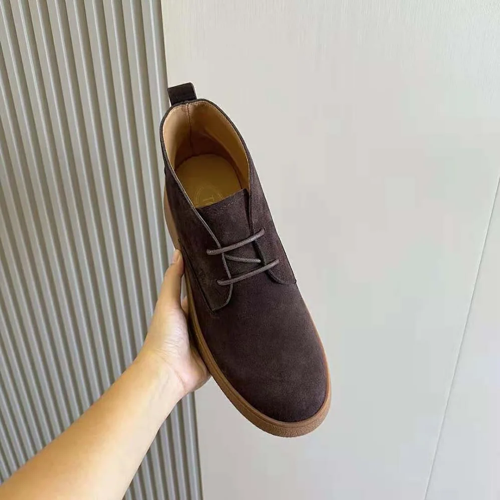 Tod's W. G. Desert Boots in Suede for Men in Chocolate