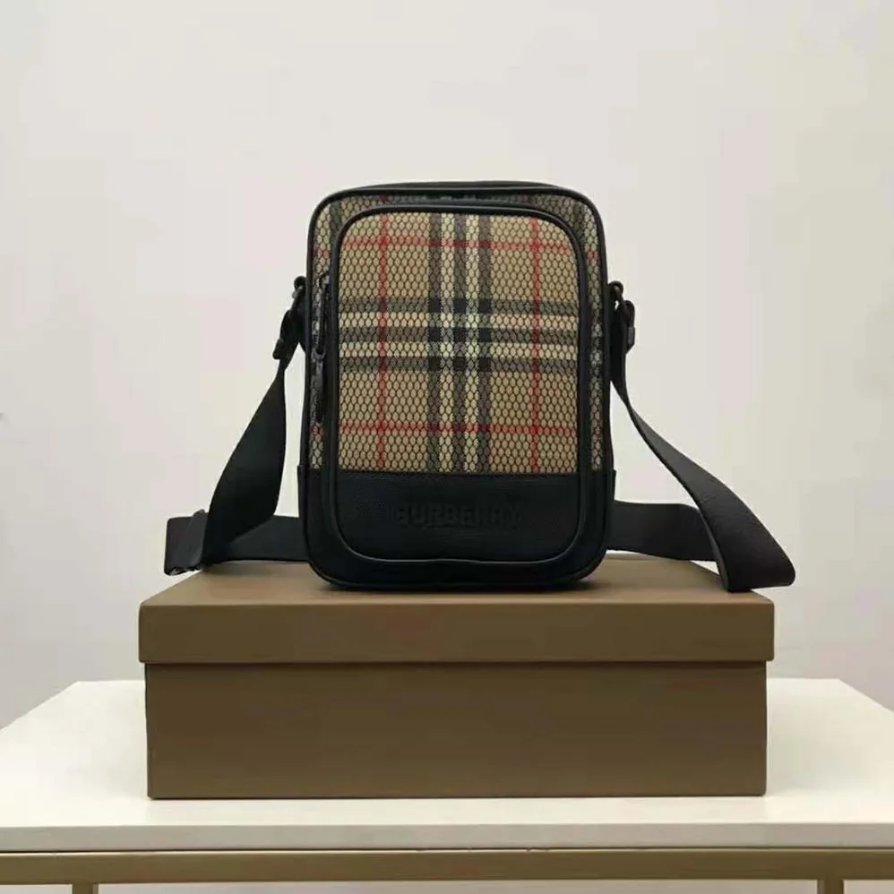 Burberry Freddie Bag in Burberry Check Cotton and Layered for Women Burberry Freddie Bag in Burberry Check Cotton and Layered for Women