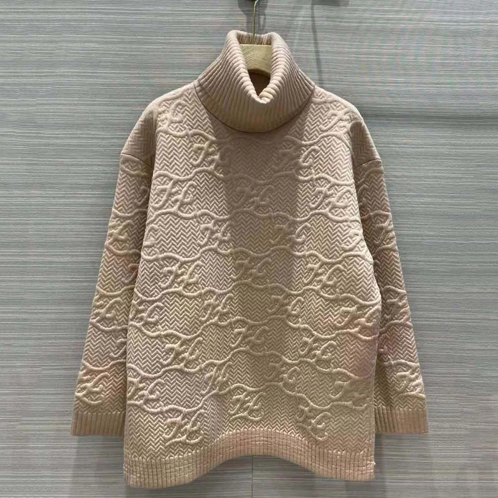 Fendi Sweater Pink Wool and Cashmere Sweater for Women Fendi Sweater Pink Wool and Cashmere Sweater for Women
