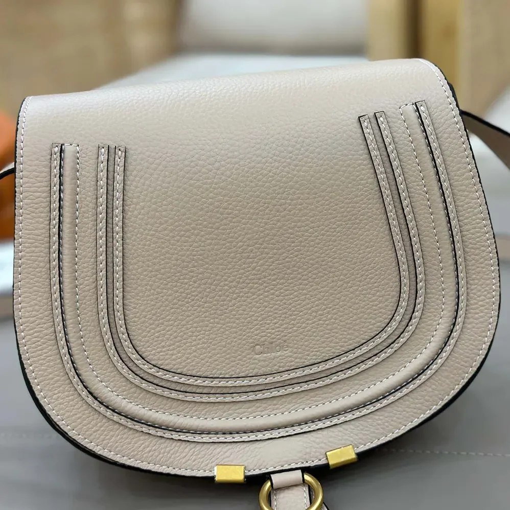 Chloe Marcie Saddle Bag is Crafted Leather for Women Chloe Marcie Saddle Bag is Crafted Leather for Women