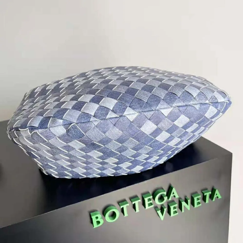 Bottega Veneta Teen Jodie Denim Effect Leather Shoulder Bag for Women