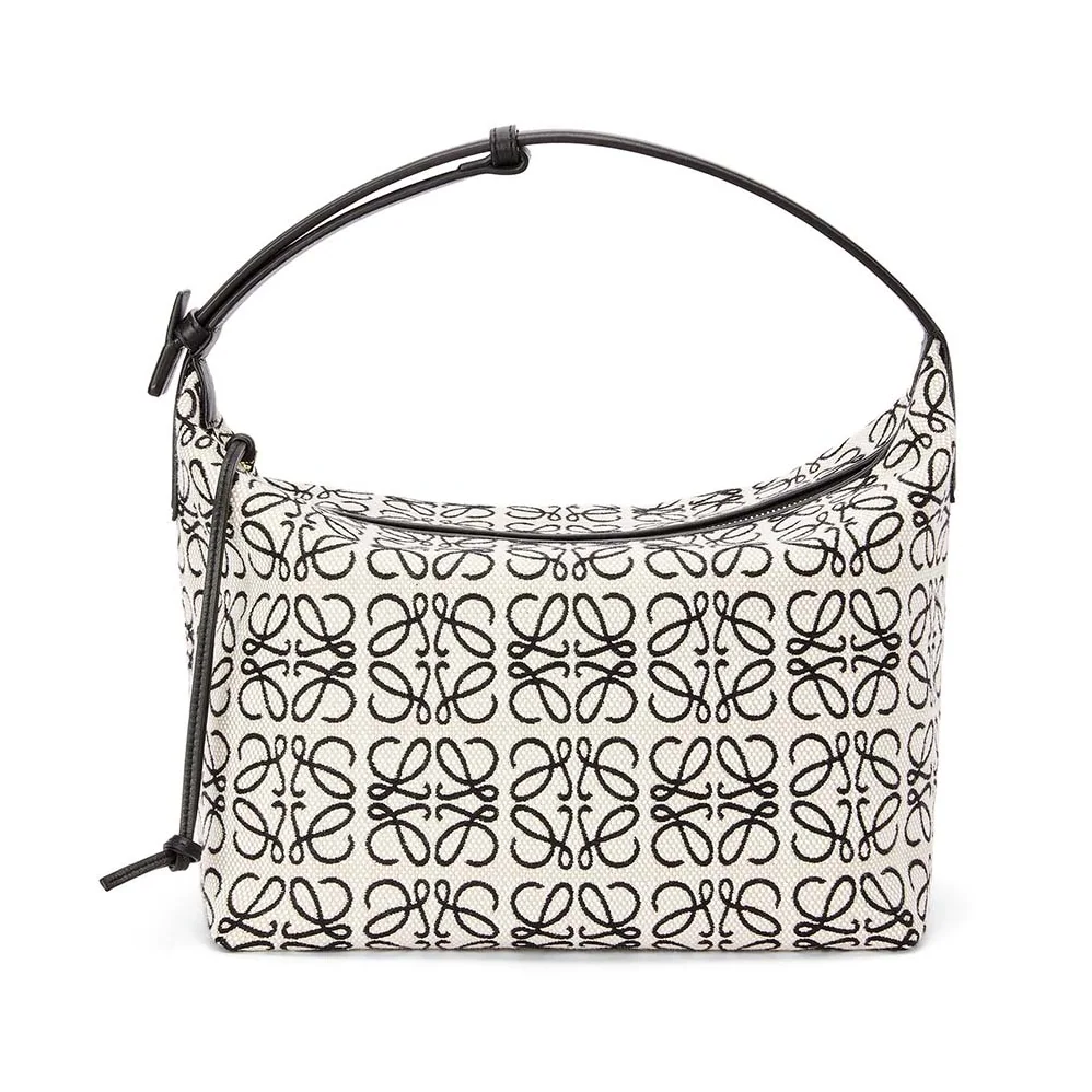 Loewe Cubi Bag in Anagram Jacquard and Calfskin for Women Loewe Cubi Bag in Anagram Jacquard and Calfskin for Women