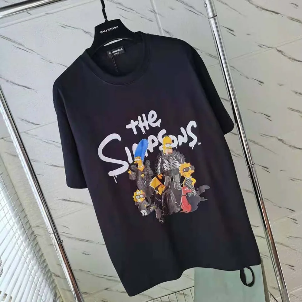 Balenciaga Simpsons Tm and 20th Television T for Men in shirt Oversized in Black Balenciaga Simpsons Tm and 20th Television T for Men in shirt Oversized in Black