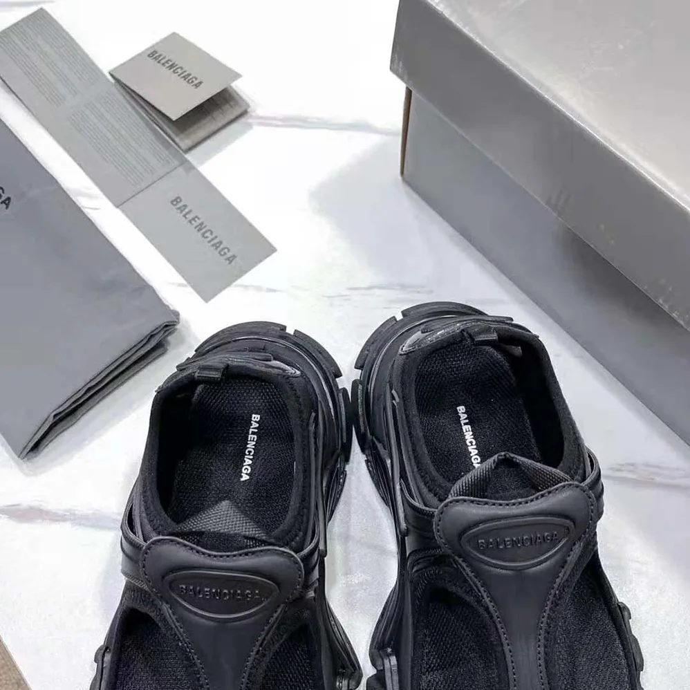 Balenciaga Track Thong in Black Neoprene and Rubber for Women