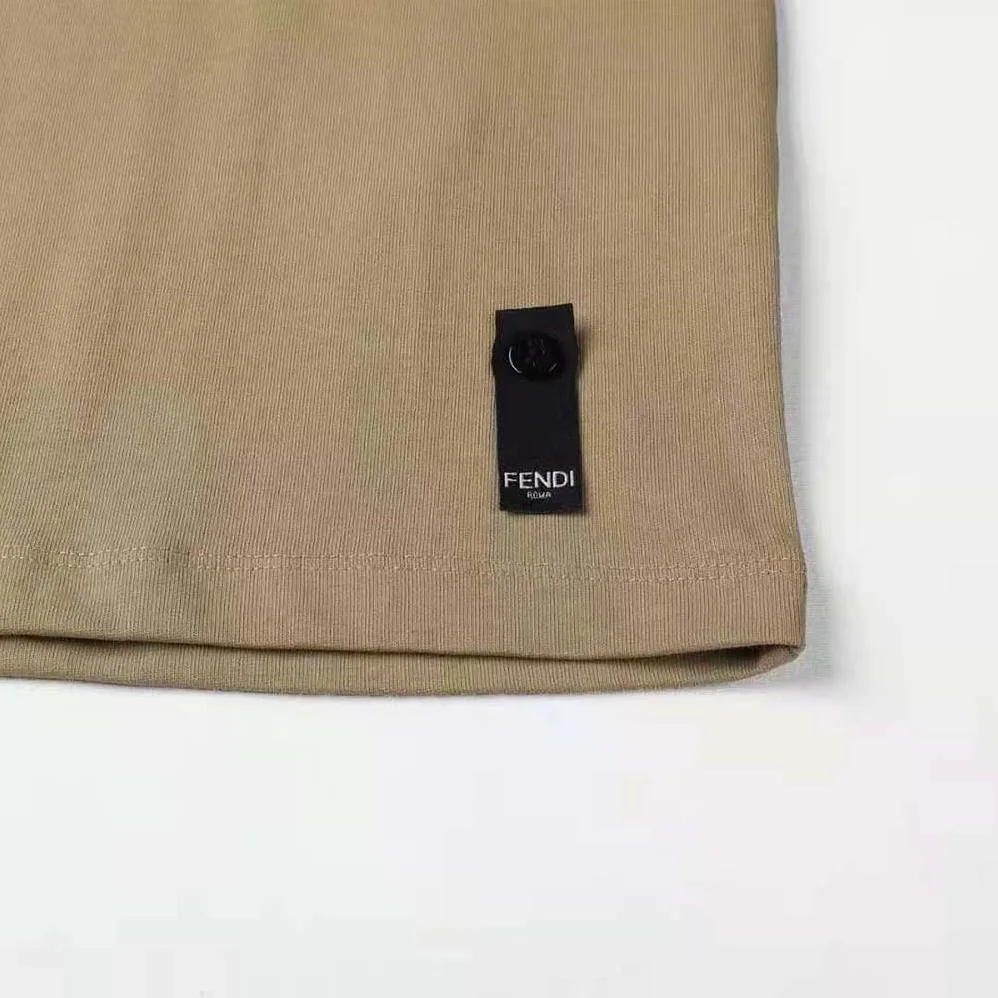 Fendi Beige Jersey T-shirt-FY1257APM4F0QA1 for Men