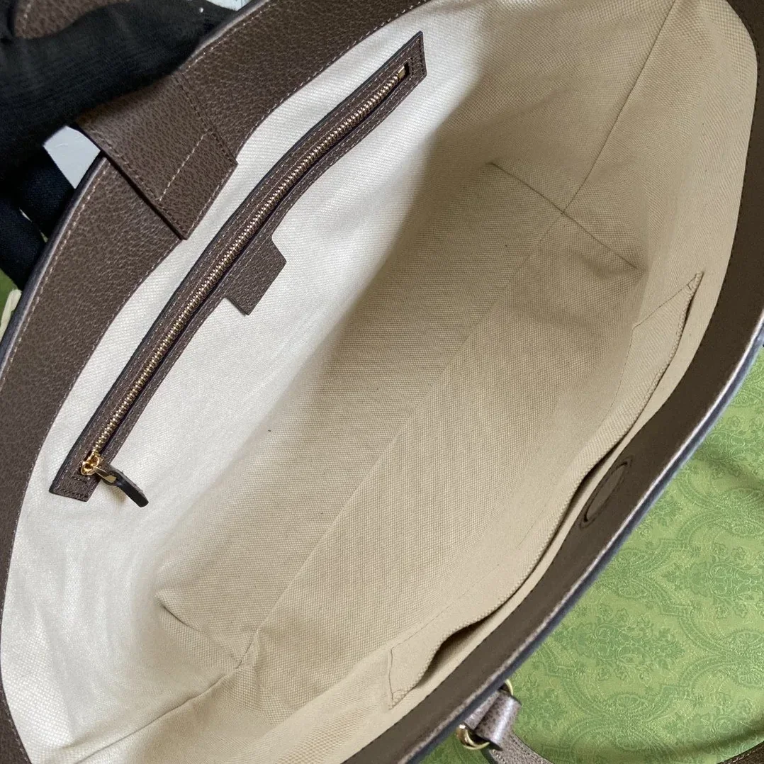 Gucci Jumbo GG Mini Tote Bag Camel And Ebony Jumbo Canvas / Gucci Jumbo GG Mini Tote Bag Camel And Ebony Jumbo Canvas /
