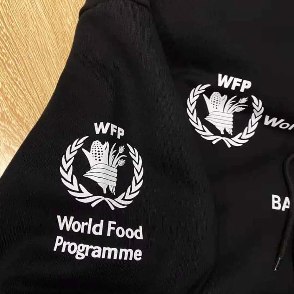 Balenciaga WFP Hoodie Medium Fit in Black and White Medium Fleece for Men Balenciaga WFP Hoodie Medium Fit in Black and White Medium Fleece for Men