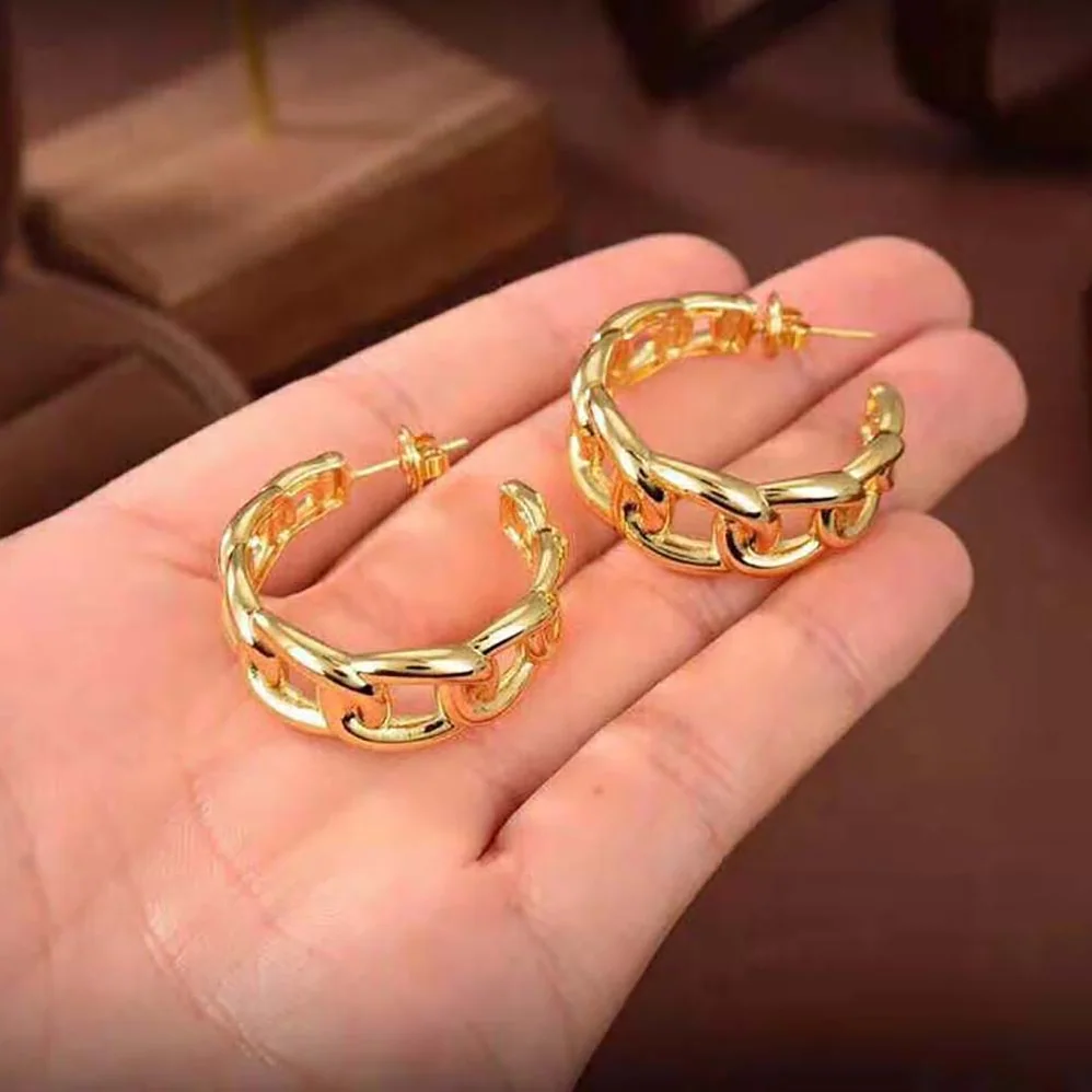 Dior CD Navy Earrings Gold for Women in Finish Metal Dior CD Navy Earrings Gold for Women in Finish Metal