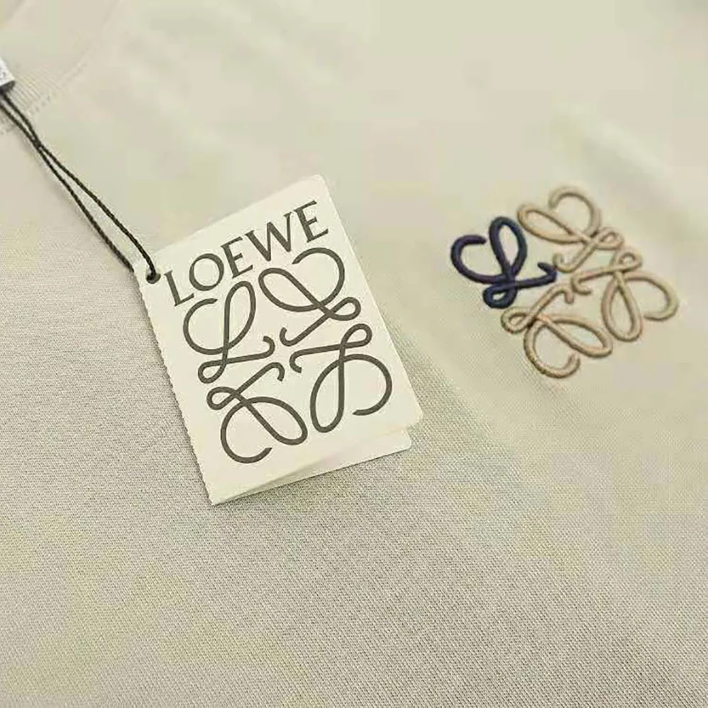 Loewe Anagram T-shirt in Cotton for Men in Beige Loewe Anagram T-shirt in Cotton for Men in Beige